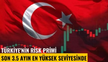 Türkiye'nin risk primi son 3.5 ayın en yüksek seviyesinde