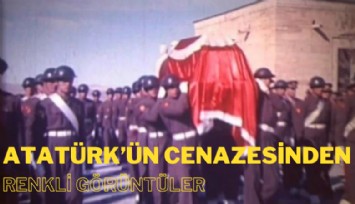 Atatürk'ün cenazesinden renkli görüntüler İtalyanlarda çıktı