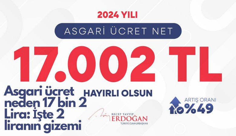 Asgari ücret neden 17 bin 2 Lira: İşte 2 liranın gizemi