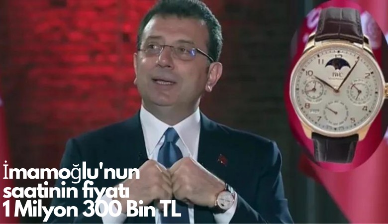 Ekrem İmamoğlu'nun saatinin fiyatı dudak uçuklattı: 1 Milyon 300 Bin TL