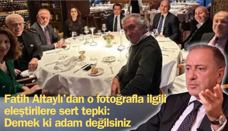 Fatih Altaylı’dan o fotoğrafla ilgili eleştirilere sert tepki:  Demek ki adam değilsiniz