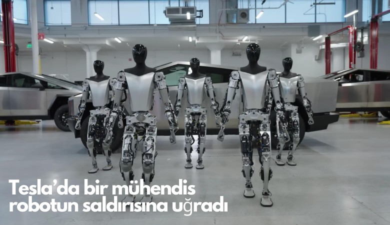 Tesla'da mühendise robot saldırdı!