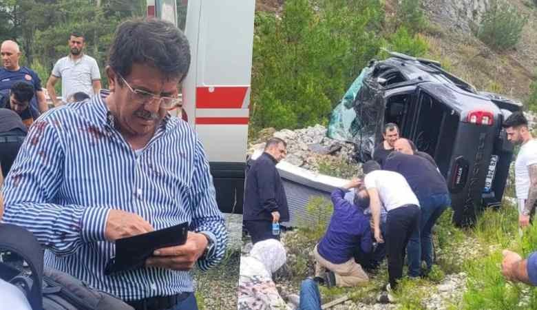 Ekonomi eski bakanı Nihat Zeybekci trafik kazası geçirdi