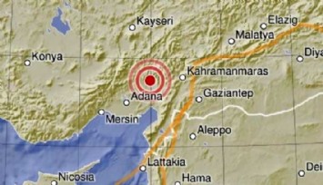 Adana'da 5.5 şiddetinde deprem