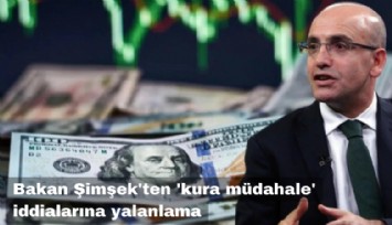 Bakan Şimşek'ten 'dolar kuruna müdahale' iddialarına yalanlama