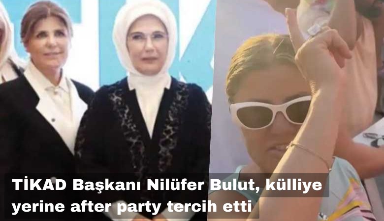 TİKAD Başkanı Nilüfer Bulut, 30 Ağustos'u külliyede değil, after party de kutladı