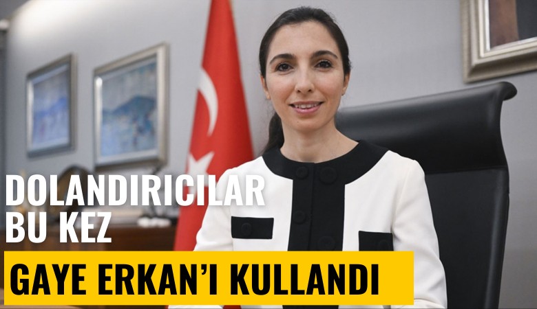 Dolandırıcılar bu kez Gaye Erkan'ı kullandı