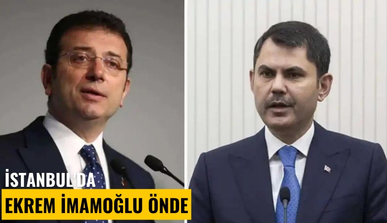 İstanbul'da Ekrem İmamoğlu önde