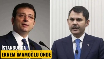 İstanbul'da Ekrem İmamoğlu önde