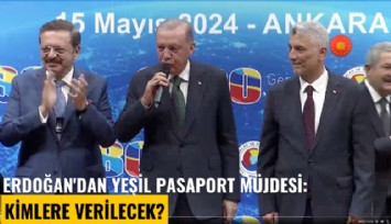 Erdoğan'dan yeşil pasaport müjdesi: Kimlere verilecek?