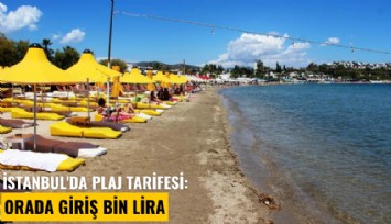 İstanbul'da plaj tarifesi: Orada giriş Bin lira