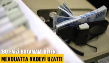 'Bu faizi bulamam' diyen mevduatta vadeyi uzattı