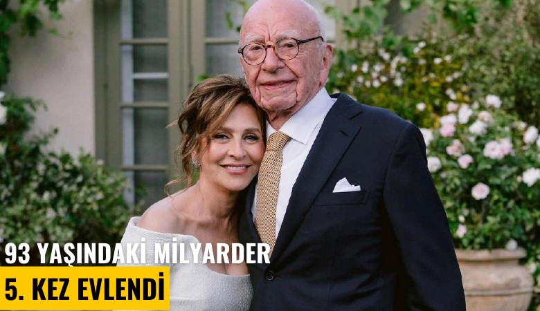 93 yaşındaki milyarder 5. kez evlendi