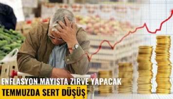 Enflasyon mayısta zirve yapacak, temmuzda sert düşüş