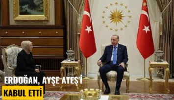 Erdoğan, Ayşe Ateş'i kabul etti