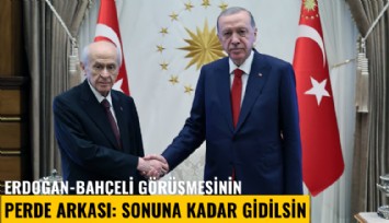 Erdoğan-Bahçeli görüşmesinin perde arkası: Sonuna kadar gidilsin