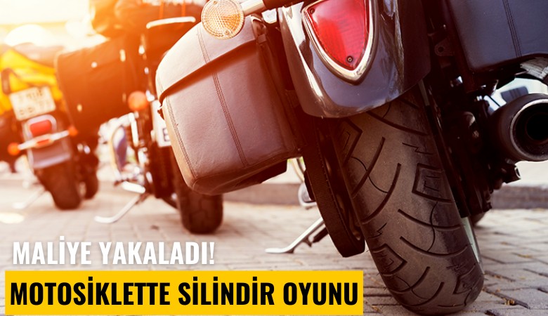 Maliye yakaladı! Motosiklette silindir oyunu