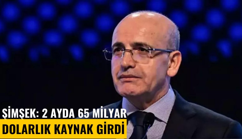 Şimşek: 2 ayda 65 milyar dolarlık kaynak girdi