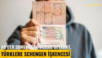 AB'den Ermenilere vizesiz seyahat, Türklere Schengen işkencesi