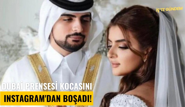 Dubai prensesi kocasını Instagram'dan boşadı!