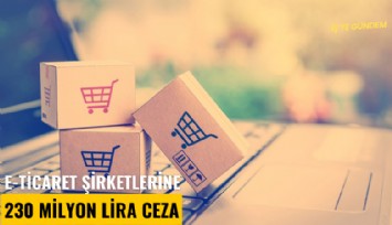 E-Ticaret şirketlerine 230 milyon lira ceza