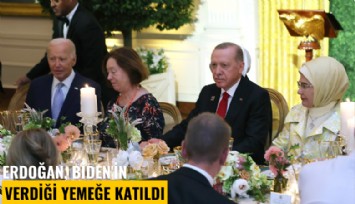 Erdoğan, Biden'in verdiği yemeğe katıldı