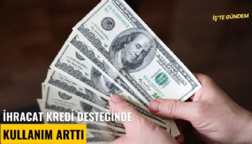 İhracat kredi desteğinde kullanım arttı