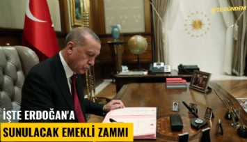 İşte Erdoğan'a sunulacak emekli zammı