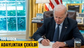 Joe Biden, adaylıktan çekildi