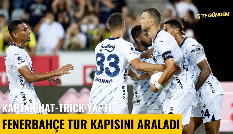 Kaptan hat-trick yaptı, Fenerbahçe tur kapısını araladı