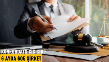 Konkordato çığ gibi: 6 ayda 605 şirket