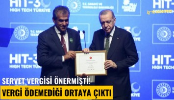 Servet vergisi önermişti! Vergi ödemediği ortaya çıktı