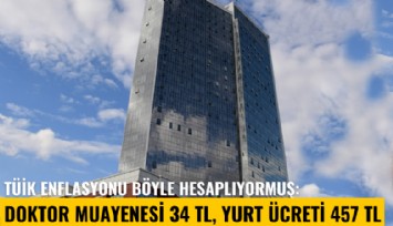 TÜİK enflasyonu böyle hesaplıyormuş: Doktor muayenesi 34 TL, yurt ücreti 457 lira