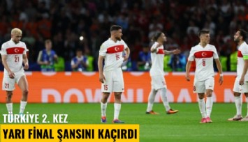 Türkiye 2. kez yarı final şansını kaçırdı