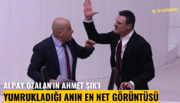 Alpay Özalan'ın Ahmet Şık'ı yumrukladığı anın en net görüntüsü