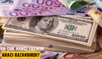 En çok hangi yatırım aracı kazandırdı?