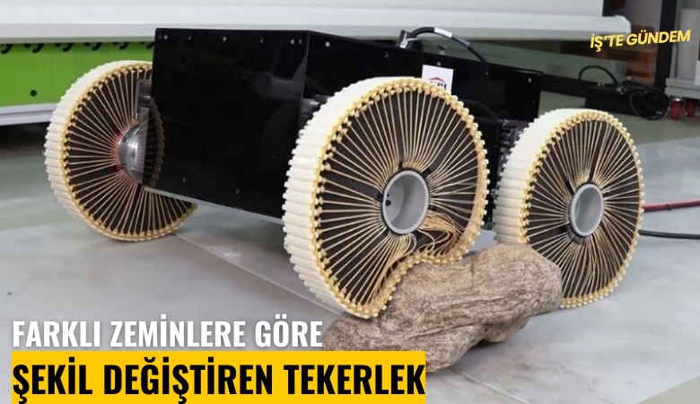 Farklı zeminlere göre şekil değiştiren tekerlek