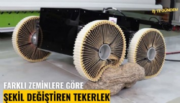 Farklı zeminlere göre şekil değiştiren tekerlek