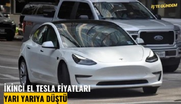 İkinci el Tesla fiyatları yarı yarıya düştü