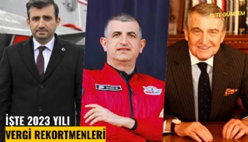 İşte 2023 yılı vergi rekortmenleri