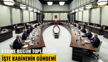 Kabine bugün toplanıyor: İşte kabinenin gündemi