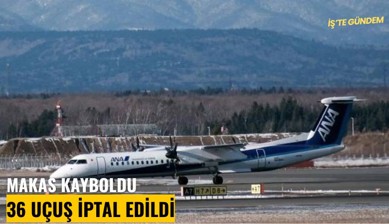 Makas kayboldu, 36 uçuş iptal edildi