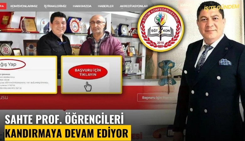 Sahte Prof. öğrencileri kandırmaya devam ediyor