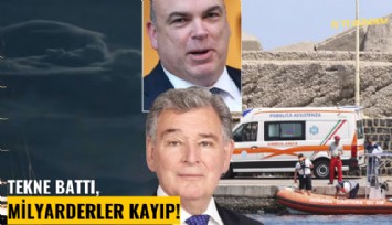 Tekne battı, milyarderler kayıp!