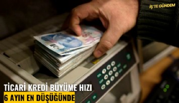 Ticari kredi büyüme hızı 6 ayın en düşüğünde