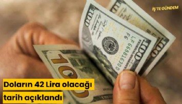 Doların 42 Lira olacağı tarih açıklandı