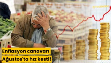 Enflasyon canavarı Ağustos'ta hız kesti!