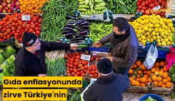 Gıda enflasyonunda zirve Türkiye'nin