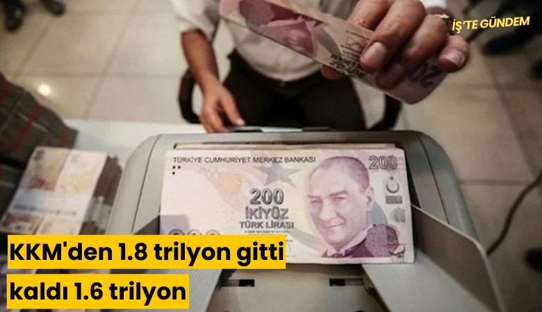 KKM'den 1.8 trilyon gitti, kaldı 1.6 trilyon