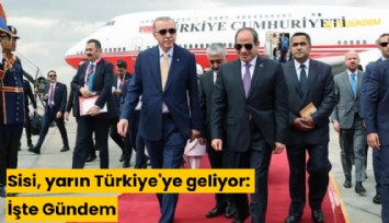 Sisi, yarın Türkiye'ye geliyor: İşte Gündem